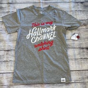 New Hallmark Channel Gray T-Shirt size Small